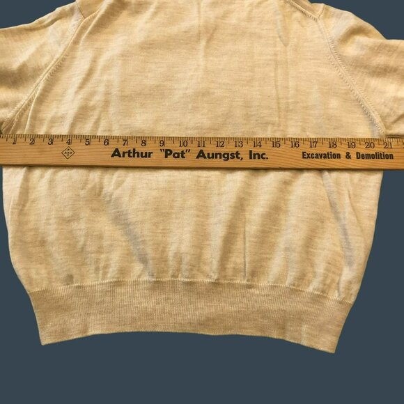 Brooks Brother Womens Ivory 100% Merino Wool Made in Italy LS Cardigan Sweater S - Picture 7 of 8